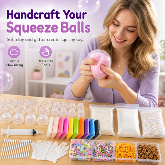 📢📢50 % DE RÉDUCTION !! ⏰Kit de bricolage pour fabriquer une balle anti-stress en argile, jouet fait main pour enfants