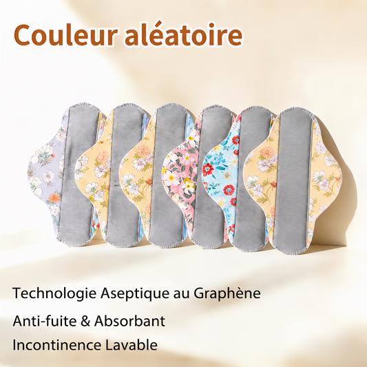 ⭐ 💧 Restez confiante toute la journée ✨ Coussin de protection réutilisable en graphène – étanche, doux et lavable