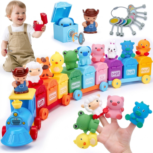 Set de train éducatif 2-en-1