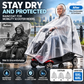 🥳 PROMOTION EXCEPTIONNELLE 2026 🥳💞 PLUS DE 50 000 EXEMPLAIRES VENDUS ! 🌧️♿ Imperméable pour les utilisateurs de scooters électriques – design transparent pour une visibilité optimale. Restez au sec et en sécurité lors de vos trajets sous la pluie ! 🛡