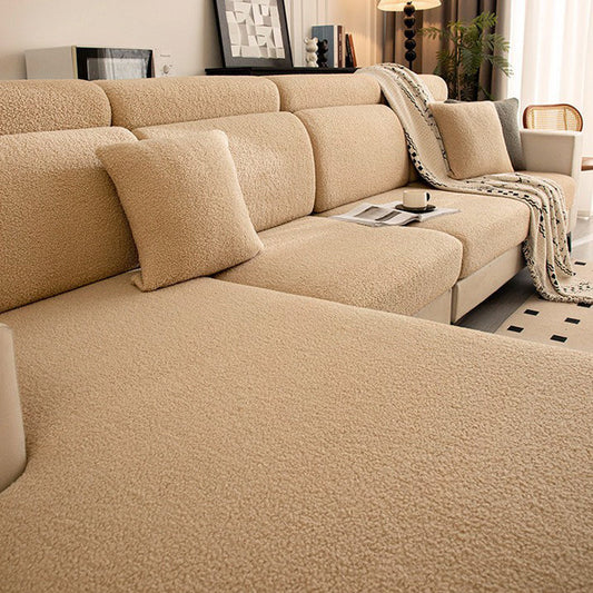 Housse de canapé extensible hivernale à couverture intégrale