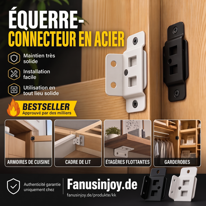 🔧 50 % DE RÉDUCTION MAINTENANT ! ⏰ Supports d'étagère 2-en-1 avec insert de verrouillage – robustes et réglables – idéaux pour les étagères, les établis ou les armoires – faciles à installer et sûrs 🛠️✨