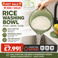 🍚💧 Bol à laver le riz à double fonction – Fine maille, poignée ergonomique, lavez et égouttez parfaitement sans perdre un grain, l’ustensile malin pour riz, quinoa et légumineuses, du robinet à la casserole 🥣✨